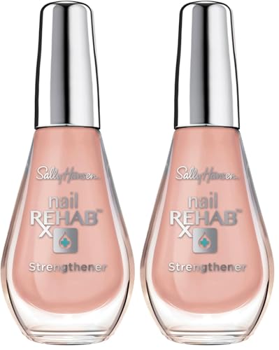 Image of Sally Hansen Treatment Nail Rehab 41054, Nail Strengthener, Nail Hardener 0.33 Oz, Nail Growth Serum, Nail Strengthening Polish, Protection for Damaged Nails, Visibly Healthy Nails, (Pack of 2)