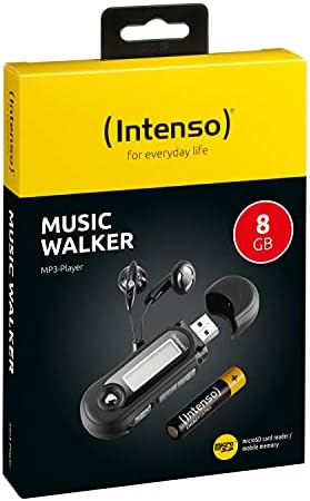Intenso Music Walker MP3 player 8 GB (USB 2.0) black. MP3 formats/6 EQ modes/7 playback modes