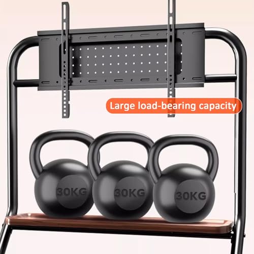 Soporte móvil para TV con altura ajustable y ruedas blanco miniatura 5