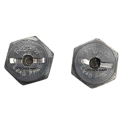 Kitchen Mart Safety Valve Compatible with Pigeon Outer Lid Pressure Cookers (Silver) – Set of 2