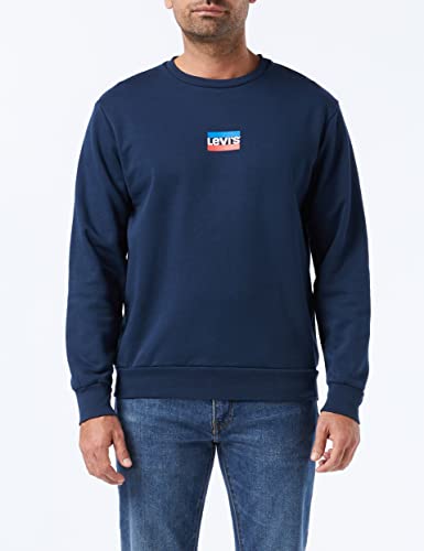 Levi's Herren Standard Graphic Crew Sweatshirt,Mini Sportswear - Dress Blues,S – Ansicht 3