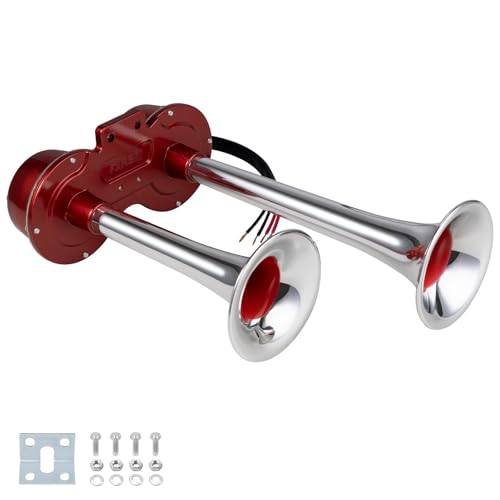 Banhao BH-LTSG Train Horn Kit Universal Electric Horns Dual Trumpet 130Db Super Loud Air Horns For Any 12V Vehicles Trucks/Lorrys/Trains/Boats/Cars/Suv/Pickup/Golf Cart cover