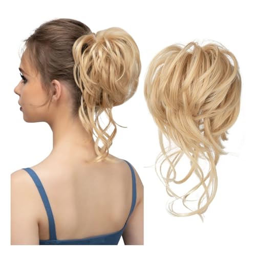 Lupsmeng Messy Bun Hair Piece Tousled Updo Extension Elastic Hair