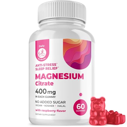 DR. MORITZ Magnesium Citrate Gummies Sugar-Free - Calm Magnesium Gummies Supplement for Children,...