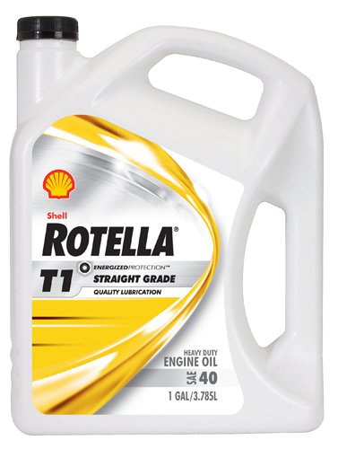 Shell ROTELLA 550019858-3PK T1 40 Heavy Duty Engine Diesel Oil - 1 Gallon Jug Pack of 3