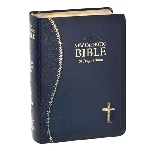New Catholic Bible Med. Print Dura Lux (Blue) [Imitation Leather] Catholic Book Publishing Corp.