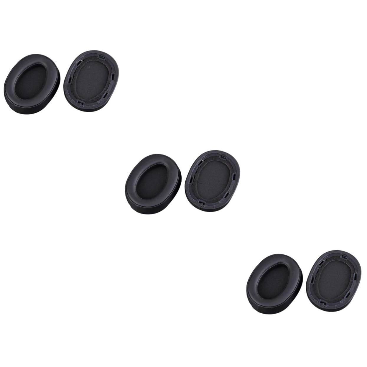 Angoily 3pièces Housse De Remplacement pour Écouteurs Mdr Coussinets Éponge Confortables Installation Facile Noir