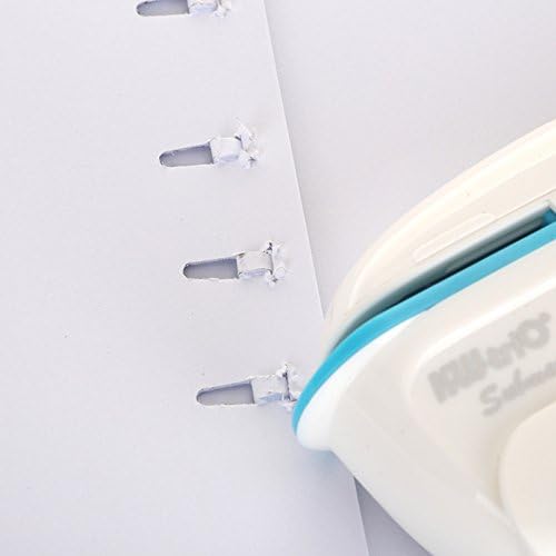 Miniatura 3 de Submarine engrapadora sin grapas para proteger el medio ambiente, capacidad de 7-9 papeles, Blanco