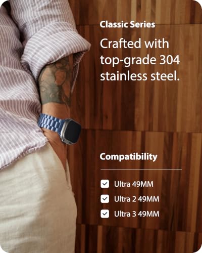 Image of Fullmosa Metal Band with Case for Apple Watch 49mm Ultra 3 2 1