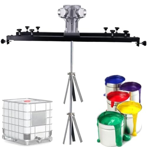 Pneumatic IBC Paint Agitator, Heavy-Duty Paint Stirring Machine, Air Bracket Mixer for Efficient Paint Mixing, Industrial Paint Equipment with Support Handle (S300)