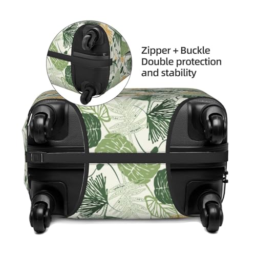 Hawaiian Style Print Luggage Cover For Suitcase,Washable Elastic Travel Suitcase Protector With Zipper Closure And Bottom Buckle – Fits 18-32" Luggage-X-Large2