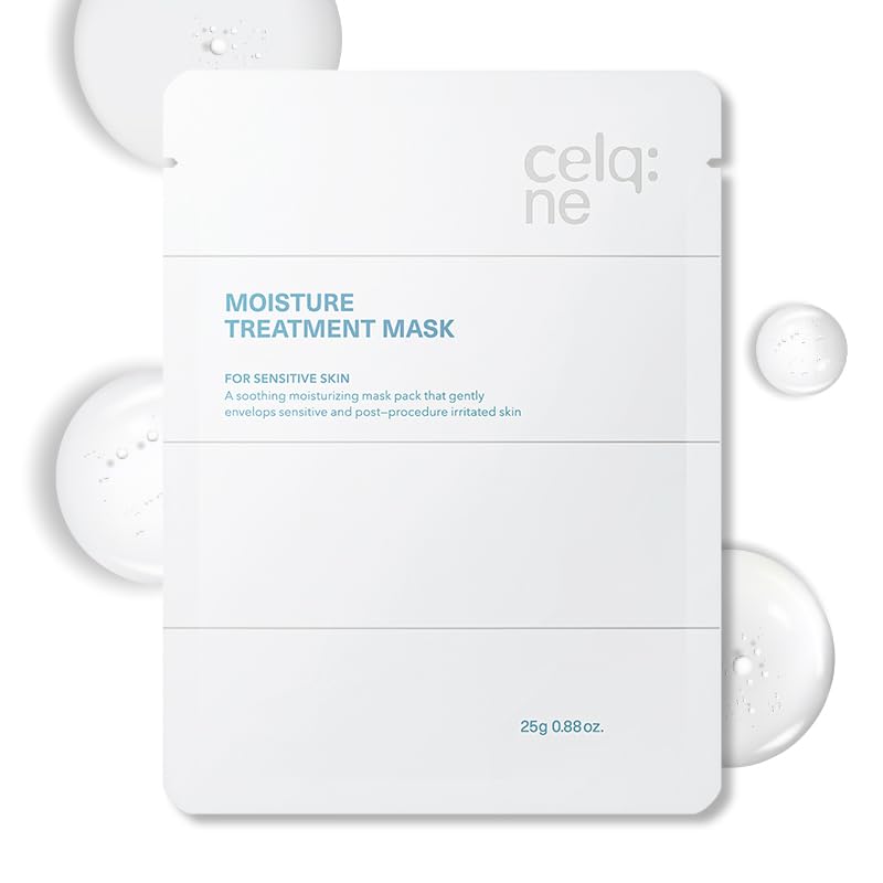 celqne Moisture Treatment Mask, 5 Sheets, Korean Face Mask