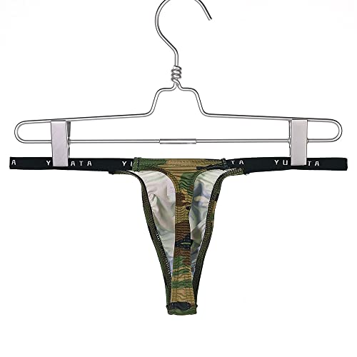 Yuanboo 2 Pack Thongs Men Underwear Camo Men's Thongs Underwear Sexy Low Waist Briefs For Men, X-Large #TOP3