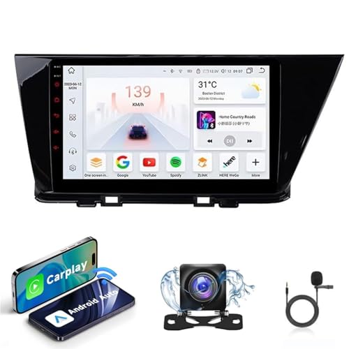 Autorradio Android 15 voor Niro 2017-2018| Radio con pantalla táctil capacitiva de alta calidad | CarPlay/Android Auto | Navegación GPS | Bluetooth | Cámara de reversa | Plug and Play