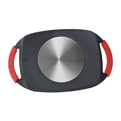 Plancha grill de induccion 47cm con revestimiento de piedra antiadherente