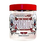 Insane Labz Psychotic Clear, Fully Disclosed, Clinically Dosed Pre Workout Powder, Extreme Lasting Energy, Focus and Endurance with, OxyGold and AMPiberry, 20 Srvgs (Fruit Punch, 20 Servings)
