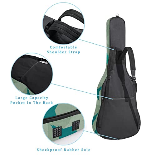 Housse de guitare acoustique étanche avec double bandoulière et poche Carte du monde rétro amusante avec vélo… - Les Beatles, Paul McCartney, John Lennon, RIngo Starr, George Harrison Housse de guitare acoustique étanche avec double bandoulière et poche Carte du monde rétro amusante avec vélo… – Image 4