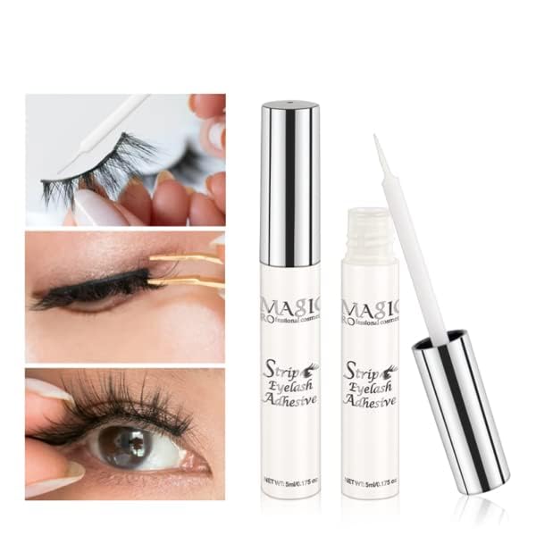 Image of COSLUXE IMAGIC PROfessional cosmetic False Eyelash Glue, STRIP EYELASH ADHESIVE 5ml - White