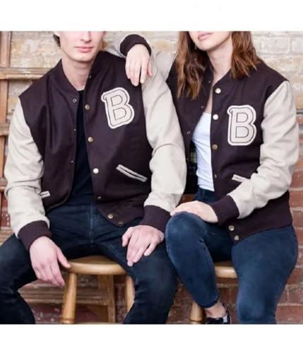 B Logo Men's Appealing Hotline Miami Cosplay Letterman Varsity Sports Bomber Jacket3