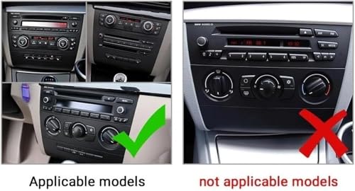 Moldura de consola central para BMW E87 E81 E88 E82 y marco de panel de radio CD autoadhesivo 3