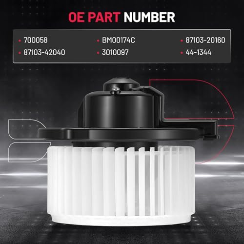 Image of BDFHYK AC Heater Blower Motor Fan 700058 Compatible with Toyota 2000-2005 Celica, 2001-2003 RAV4, Compatible with Scion 2005-2009 tC,HVAC Blower Motor Assembly Replacement for BM00174C 87103-20160