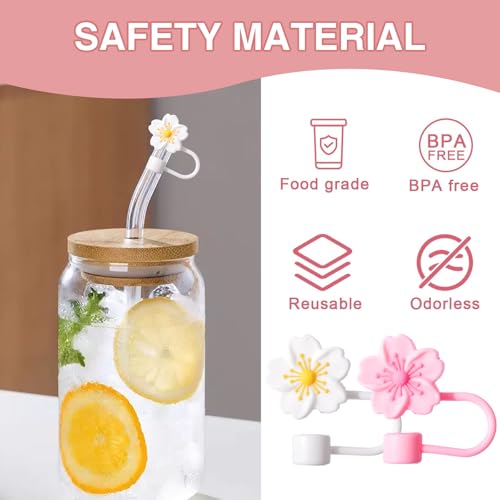 Benaewa 6 Pcs Straw Cover for Stanley 30&40 Oz Tumbler Cups, 10mm Silicone Straws Toppers - Image 4