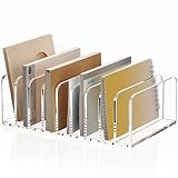 · 【Haute qualité & Transparent】 : fabriqué en verre acrylique robuste et résistant aux rayures. La transparence permet de reconnaître rapidement le contenu de chaque compartiment - Plus besoin de chercher des fichiers ou des porte-revues.