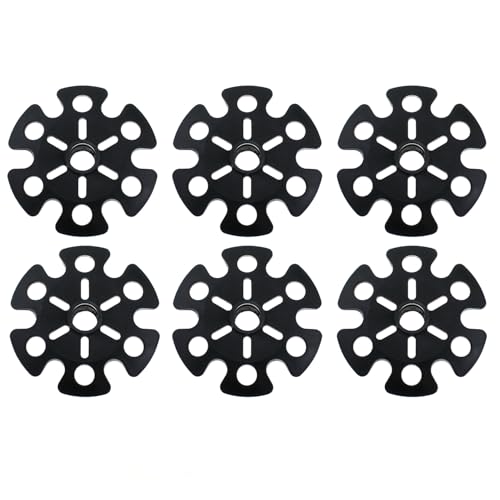 MTQY 6PCS Plum Snow Rest Two Way Spring Ski Pole Replacement Parts 86mm Diameter Hiking Climbing Mount Accessories Rubber Tip Protector Hiking Pole Mud Basket
