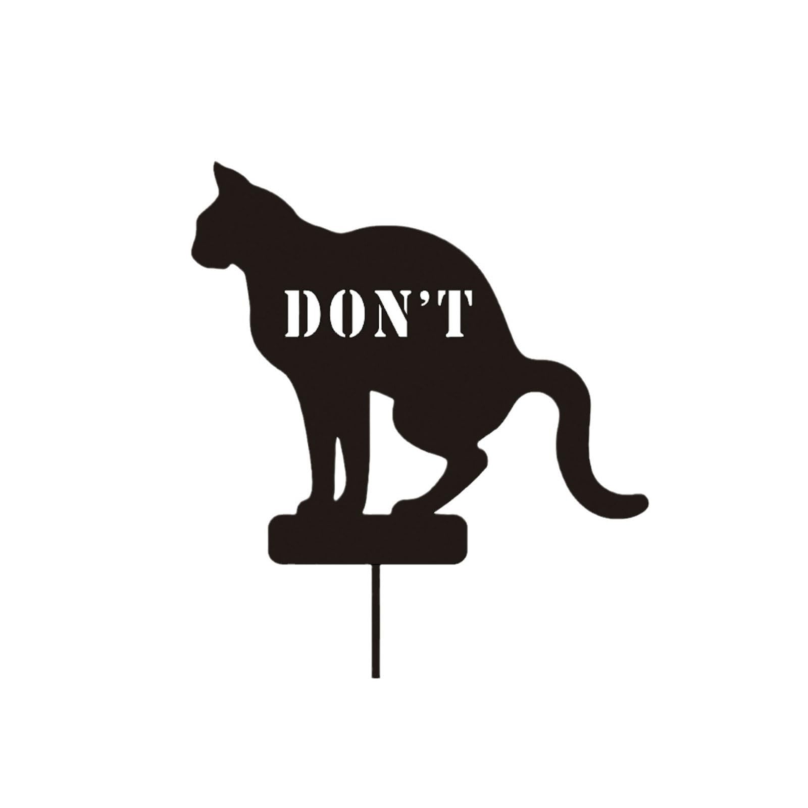 Iron Don ' t Dog Pooping Sign for Yard with Stake Double Sided Pooping Dog Sign Stop Dogs Peeing Yard Metal Sculpture