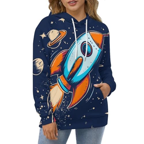 Sweat à capuche planète espace pour vos soirées d'observation