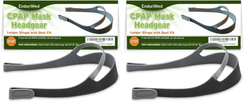 Image of Endurimed Replacement for Respironics Dreamwear Headgear - CPAP Straps for Mask - Adjustable Head Strap for Dreamwear Nasal Mask - Full Adjustable Strap, Prevents Sleep Face Lines (Pack of 2)