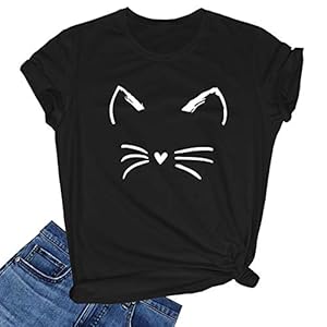 LOOKFACE Women’s Cute T Shirt Junior To...