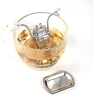 Robot Shape Stainless Steel Tea Infuser, Stainless Steel Loose Tea Leaf Infuser Strainer Filter Diffuser Herbal, Perfect for Kitchen, Living Room,Office, House etc, with