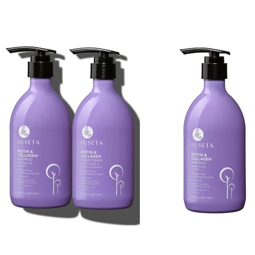 Luseta Biotin Shampoo & Conditioner Set (16.9 oz each) and Biotin...
