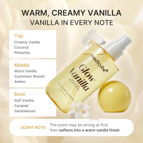 Image of medicube Glow Vanilla Hair & Body Fragrance Mist, 8.45 fl.oz