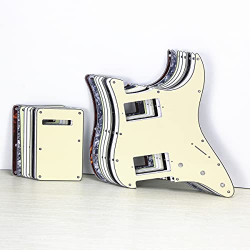 GaYouny Ensemble de 11 Trous HH Guitar électrique PickGuard Plaque de gratter et Assiettes arrière et vis for Style… - Les Beatles, Paul McCartney, John Lennon, RIngo Starr, George Harrison GaYouny Ensemble de 11 Trous HH Guitar électrique PickGuard Plaque de gratter et Assiettes arrière et vis for Style… – Image 3