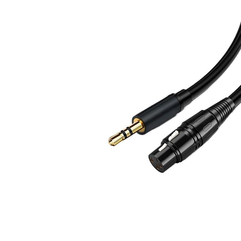 XLR auf 3,5 mm Mikrofon-Audio-Treue-Kabel mi ni Ja-ck auf XLR-Buchse (Schwarz, 5 m)