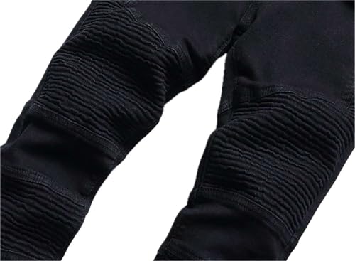 Boys Motorcycle Jeans Kids Motorbike Denim Pants Skinny Stretch Jeans Trousers 5