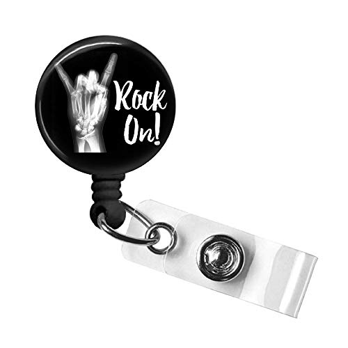 X-ray Tech Badge Reel, Radiology Retractable ID Name Badge Pull, Ortho Badge Clip, ID Tag with Swivel Alligator Clip, 34in. Nylon Cord, Medical MD RN Nurse, Rad Tech, Radiologist