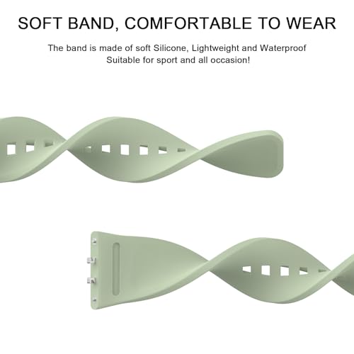 Image of Tobfit Strap Compatible for Samsung Galaxy Fit 3 (Watch Not Included), Flexible Premium Adjustable Watch Band for Galaxy Fit3 2024 SM-R390 Men & Women