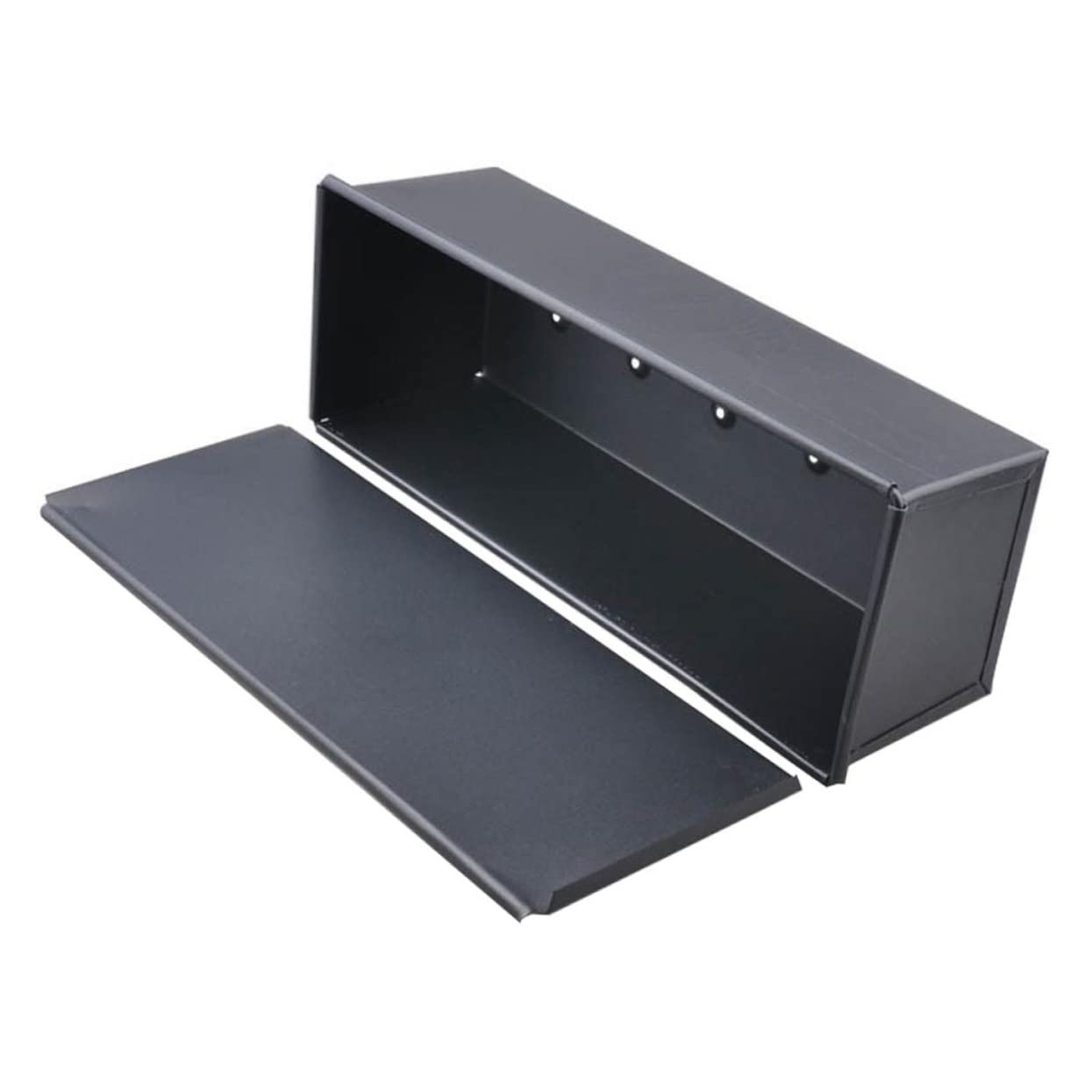 Genérico 1 Pc Molde de pan de caja de tostadas bandeja para hornear pan antiadherente molde para pan antiadherente con tapa barra pan sin glutem juego de ollas suministros de cocina Black