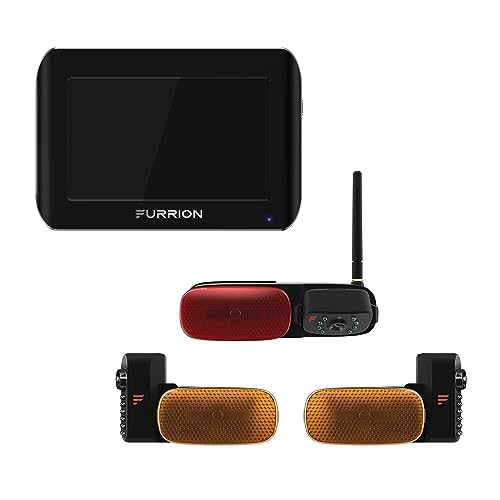 Furrion Vision S Wireless RV Backup Camera System with 7-Inch Monitor, 3 Cameras: 1 Rear, 2 Side Cameras, Infrared Night Vision, Wide-Angle View, Hi-Res, Waterproof - FOS07TAEM