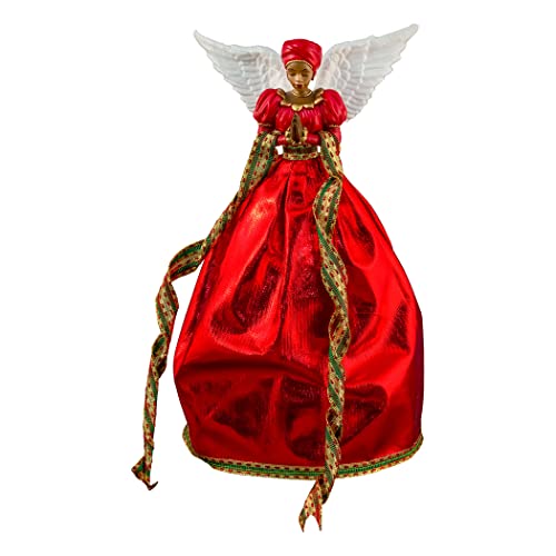 Serenity (Red): African American Christmas Tree Topper #TOP27