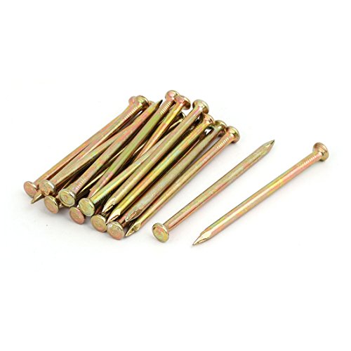 Aexit Fiber Concrete Fastener Cement Wall Steel Point Tip Wire Nails 80mm Length 20PCS Model:67as22qo299
