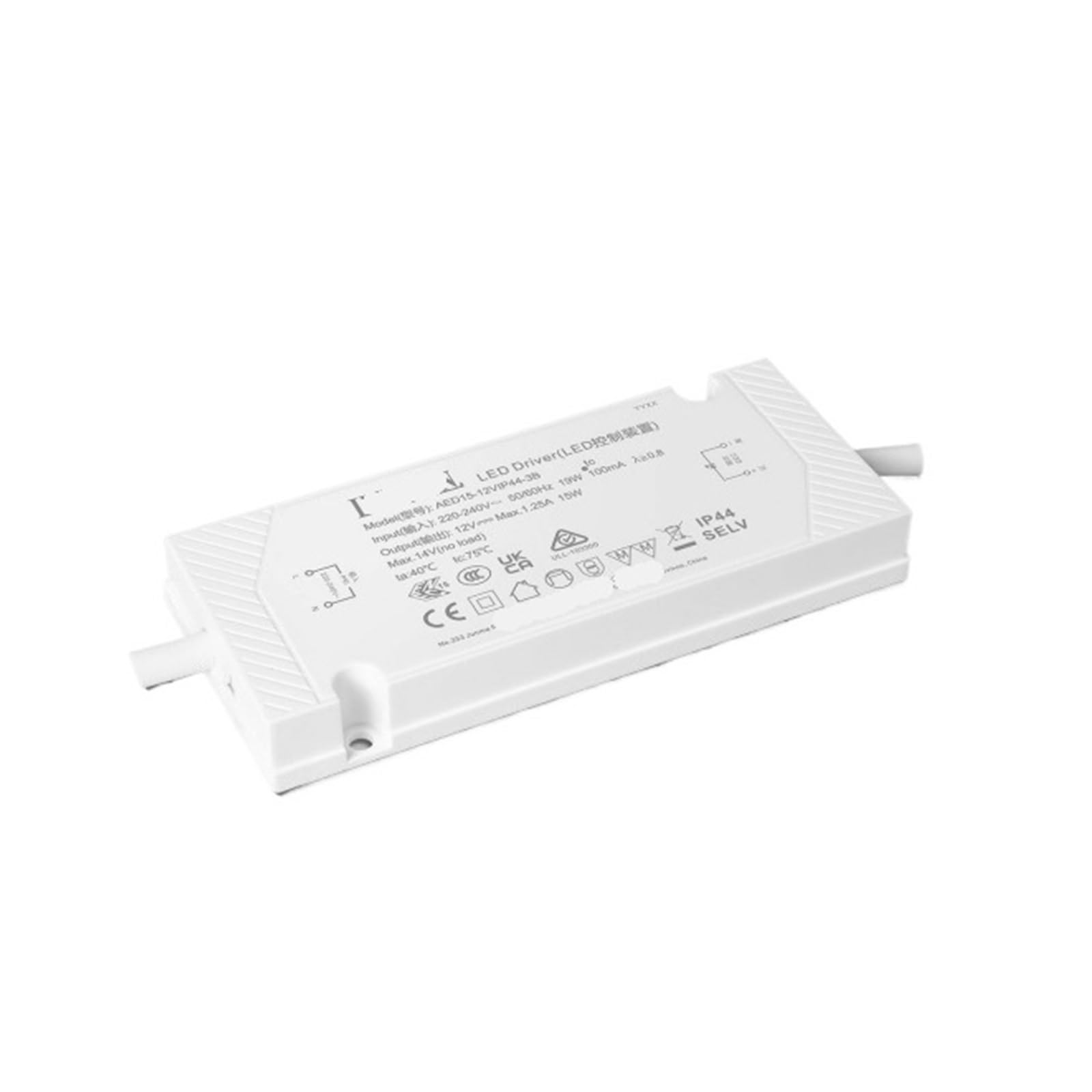 Alimentation 12V 15W AED15-12VIP44-3B transformateur pour miroir LED de salle de bain