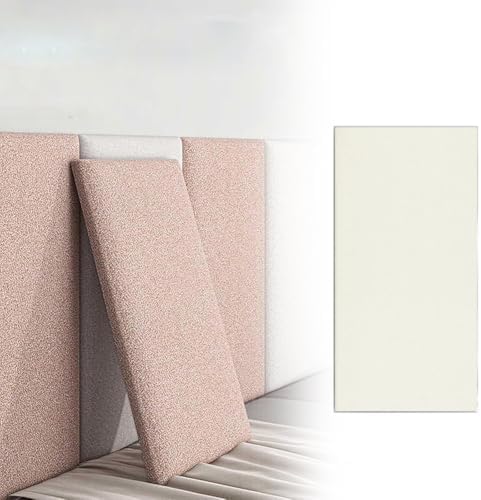 Beige 3D Wall Panels - Self-Adhesive Anti-Collision Pads for Bedrooms, Living Rooms & Playrooms - Tear & Stick, 6 Pcs Decorative Wall Decor