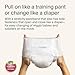 Coterie The Pant, Size 6, Refastenable Training Pants for Sensitive Skin, Hypoallergenic, Overnight Leak Protection, 4T/5T (33-62 lbs), 92 Count