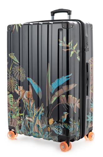 HAUPTSTADTKOFFER Q-Damm – Maleta Grande Extensible de 4 Ruedas, 78 cm / 133 L, Equipaje facturado, Trolley rígido de policarbonato/ABS, Cerradura TSA, diseño Leopard HAUPTSTADTKOFFER Q-Damm – Maleta Grande Extensible de 4 Ruedas, 78 cm / 133 L, Equipaje facturado, Trolley rígido de policarbonato/ABS, Cerradura TSA, diseño Leopard