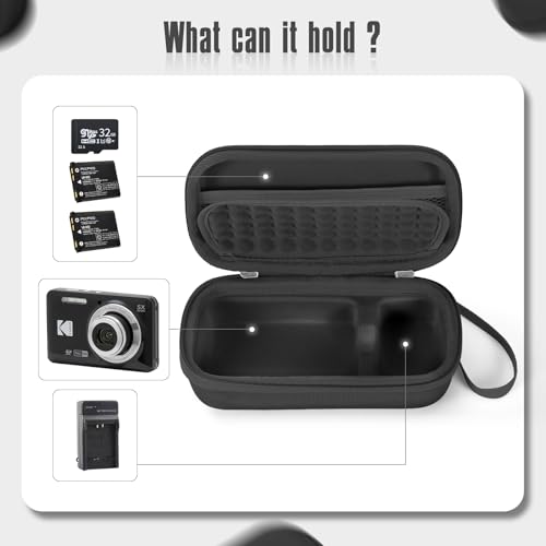 Funda para cámara compatible con KODAK PIXPRO FZ55/FZ45 negro miniatura 2
