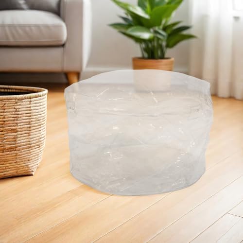 Pouf rangement peluches transparent et léger pour chambre